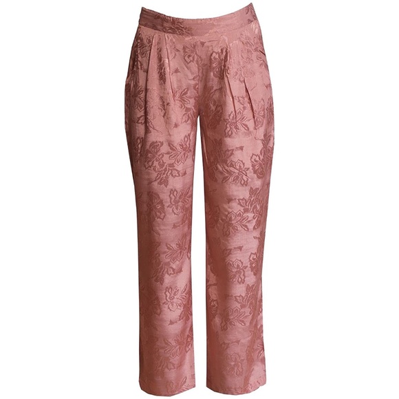 Anthropologie Pants - NWT Anthropologie Sparkz Copenhagen Jacquard Floral Pants L